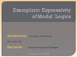 Exemplaric Expressivity of Modal  Logics
