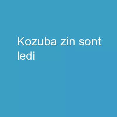 Kozuba  zin ( sont ) ledi