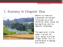 1. Scenery in Chapter One