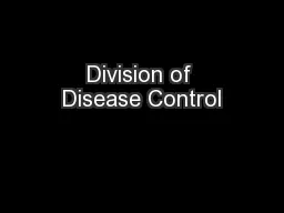 Division of Disease Control