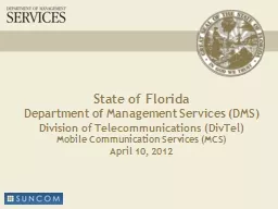 State of Florida Department of Management Services (DMS)