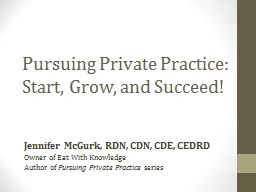 Pursuing Private Practice: