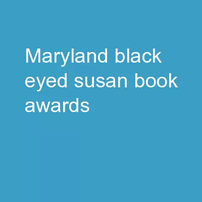 Maryland Black-Eyed Susan Book Awards