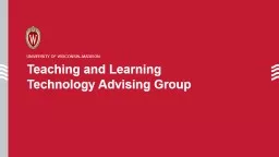 Teaching and Learning Technology Advising Group