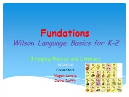 Fundations   Wilson Language Basics for