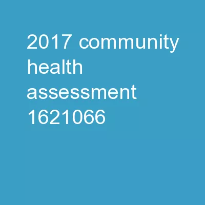 2017 Community Health Assessment