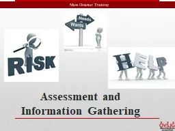 Assessment and Information Gathering