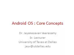 Android OS : Core Concepts
