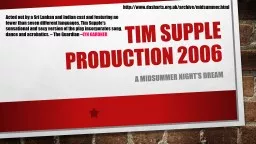 Tim Supple production 2006