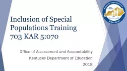Inclusion of Special Populations Training
