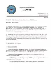 Department of Defense MANUAL NUMBER