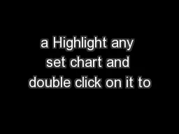a Highlight any set chart and double click on it to