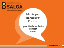 Municipal Managers’ Forum