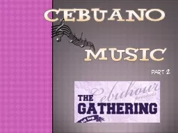 Cebuano  music Part 2  Teatro Junquera