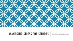 Managing Stress for Seniors