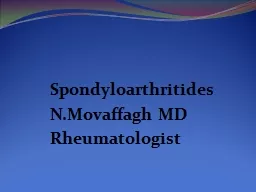 Spondyloarthritides