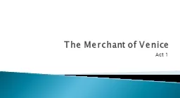 The Merchant of Venice Act 1