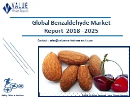 Benzaldehyde Market Share, Global Industry Analysis Report 2018-2025