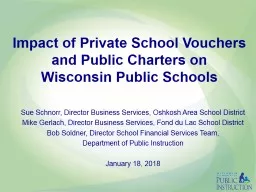 Impact of Private School Vouchers and Public Charters on