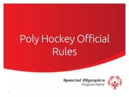Poly Hockey Official  R ules