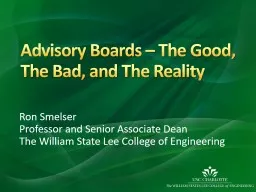 Advisory Boards – The Good, The Bad, and The Reality