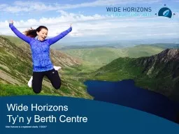 Wide Horizons is  a registered charity: 1105847