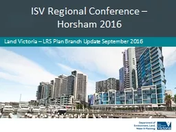 I SV Regional Conference – Horsham 2016
