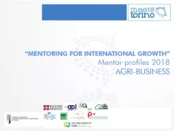 “MENTORING FOR INTERNATIONAL GROWTH”