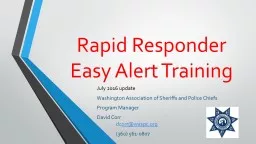Rapid Responder Easy Alert Training
