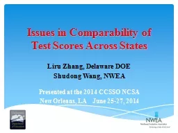 Issues in Comparability of Test Scores Across States