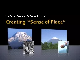 Creating  “Sense of Place”