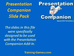 Presentation Companion Slide Pack