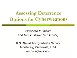 Assessing Deterrence Options for