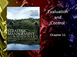 Evaluation and Control Chapter 11