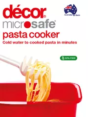 BPA FREE Cold water to cooked pasta in minutes Austral