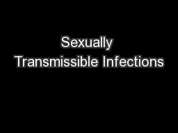 Sexually Transmissible Infections