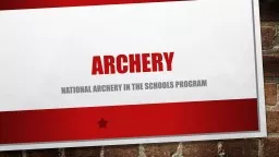 Archery  National Archery in the Schools Program
