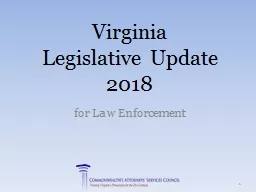 Virginia Legislative Update