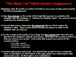 “The Black Cat” Mind Reader Assignment