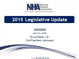 2015 Legislative  Update