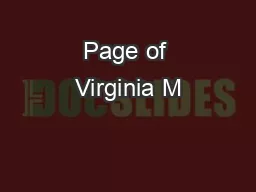 Page of Virginia M