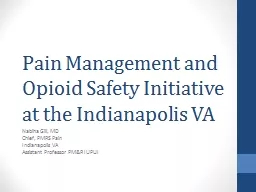 Pain Management and Opioid Safety Initiative at the Indianapolis VA