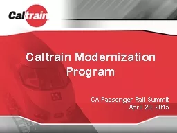 Caltrain  Modernization Program