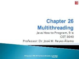 Chapter 26 Multithreading