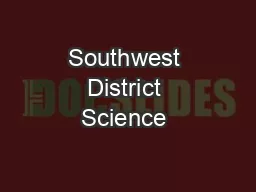 Southwest District Science & Engineering Expo