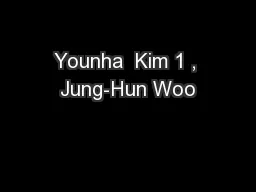 Younha  Kim 1 , Jung-Hun Woo