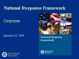 1 The National Response Framework