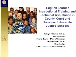 English Learner  Instructional Training and Technical Assistance in County Court and Division