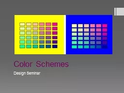 Color Schemes Design Seminar