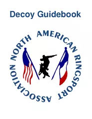 Decoy Guidebook  Ring Sport Decoy Guidebook  North Ame